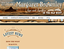 Tablet Screenshot of margaret-brownley.com